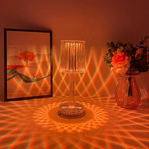 Lámpara LED cristal Inteligente con Control Remoto y Touch